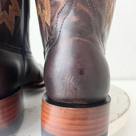 NEW Rod Patrick Mens Cowboy Boots 10.5B Perro Loca Brown Leather Western RPM113 - Picture 4 of 13